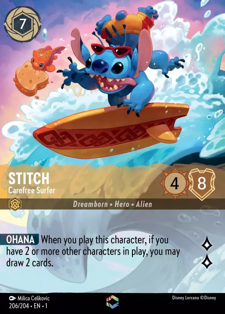 Stitch - Carefree Surfer Enchanted