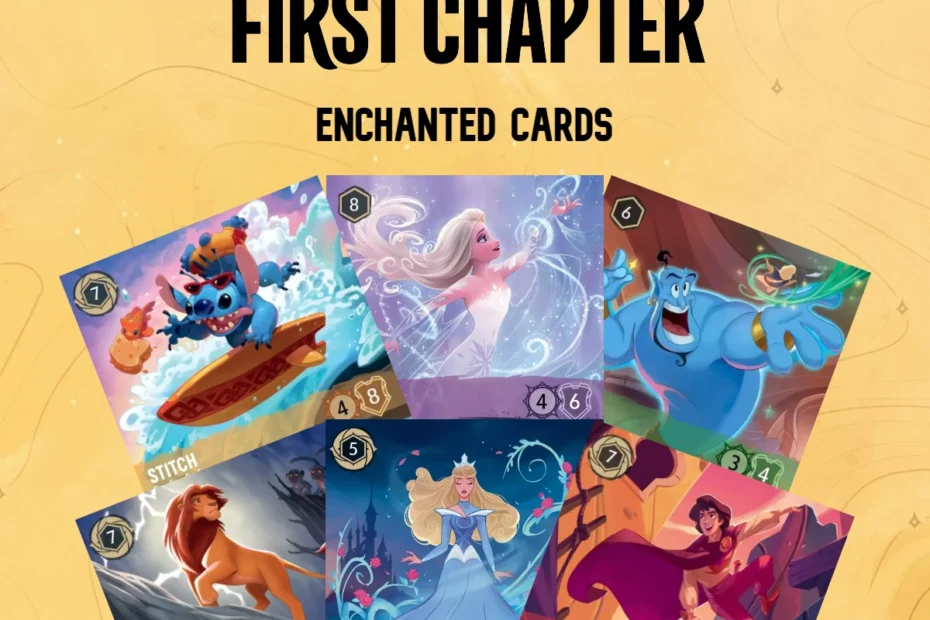 Disney Lorcana The First Chapter Enchanted Cards