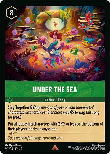 Disney Lorcana Action Song Card