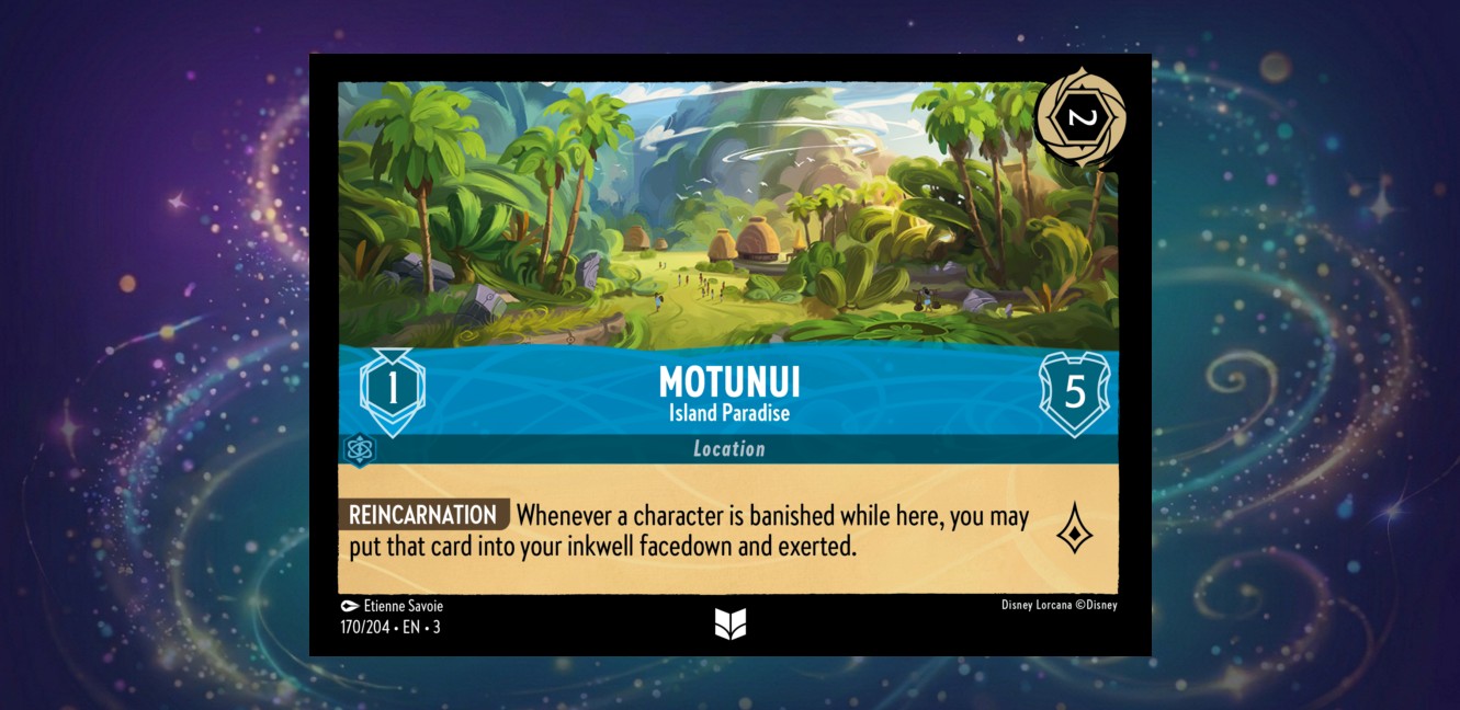 Disney Lorcana Location Card