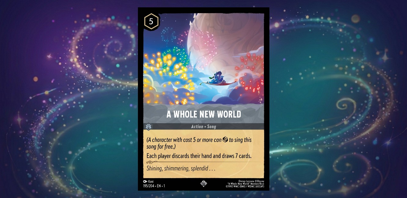Disney Lorcana Song Card