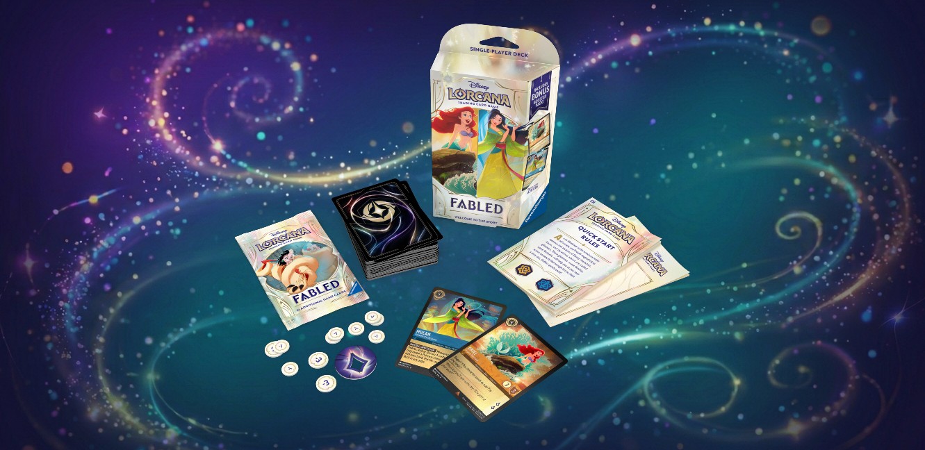 Fabled Starter Deck Amber & Sapphire (Ariel & Mulan) Contents