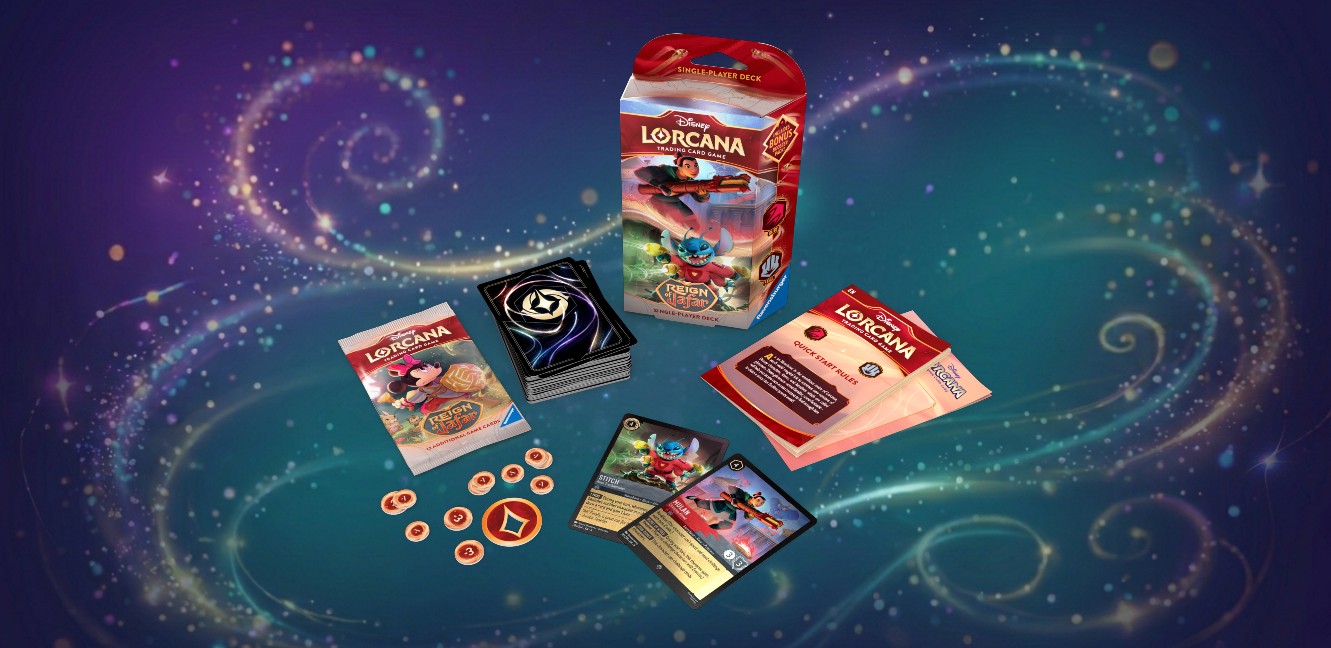 Reign of Jafar Starter Deck Ruby & Steel (Mulan & Stitch) Contents